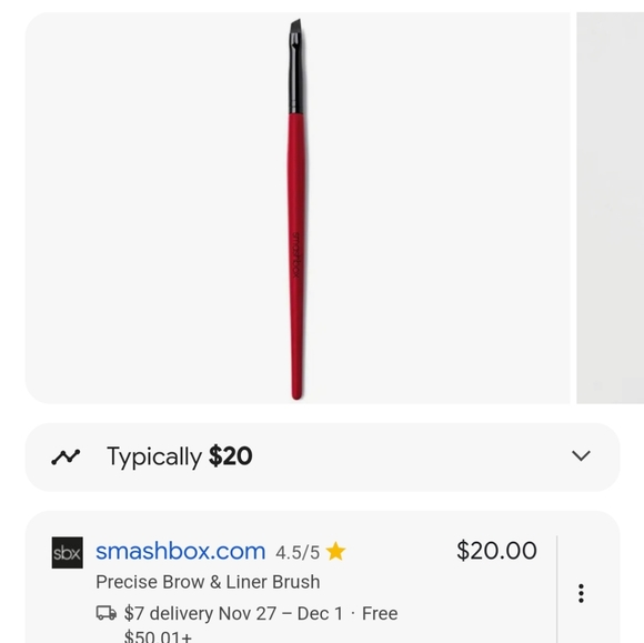 ONE. smashbox camera ready precise brow & liner brushes. - Picture 4 of 4